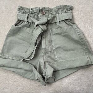 Zara paper bag shorts size 2